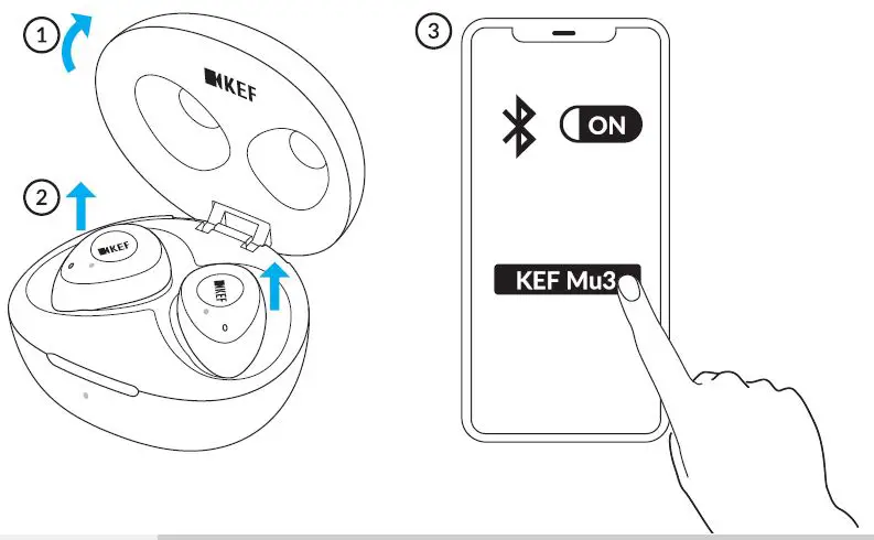 KEF Mu3 Noise Cancelling True Wireless Earphones User Manual fig6