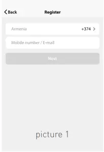 Registration and login