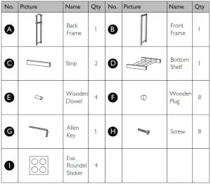 John Lewis Beech Wood Valet Stand -- Fittings and parts