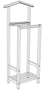 John Lewis Beech Wood Valet Stand -- Valet Stand