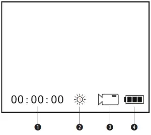 BRESSER 1877493 Digital Nightvision NightSpyDIGI Pro HD - LCD display information