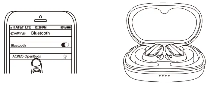 ACREO OpenBuds True Wireless Open Ear Earbuds - start guide