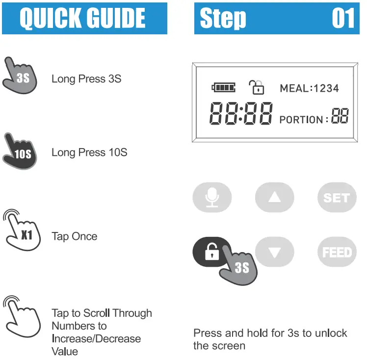Arspic AP DAF033 Automatic Pet Feeder - fig