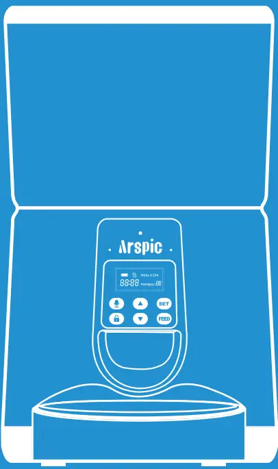 Arspic AP DAF033 Automatic Pet Feeder