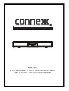 connexx SB 26 Soundbar Speaker - User Manual