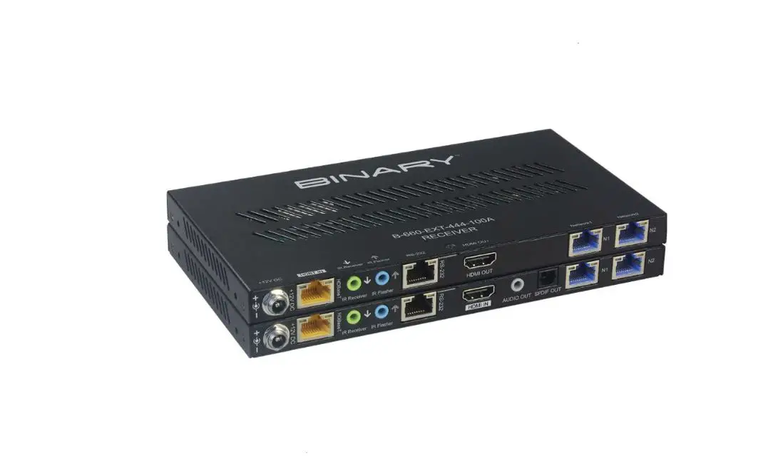 Binary B-660-ext-444-100a 4k Hdr Hdbaset Extender Instruction Manual