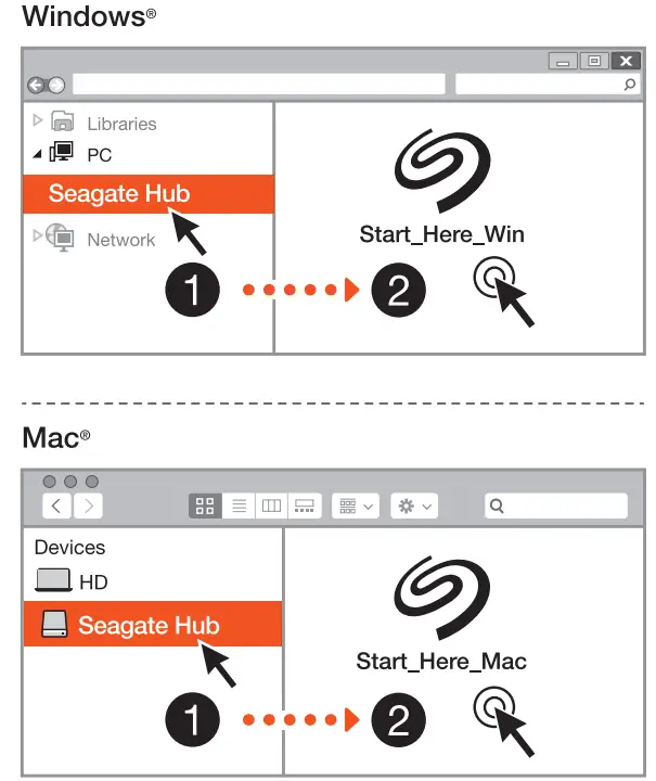 SEAGATE STEL4000300 External USB HDD Hub with Customizable RGB - app