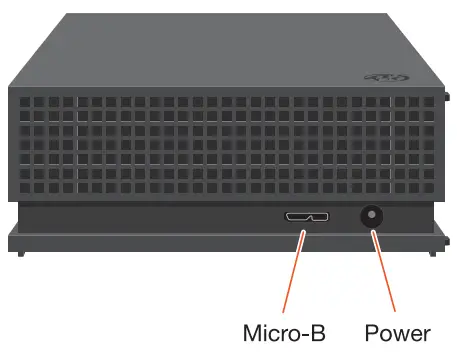 SEAGATE STEL4000300 External USB HDD Hub with Customizable RGB - power