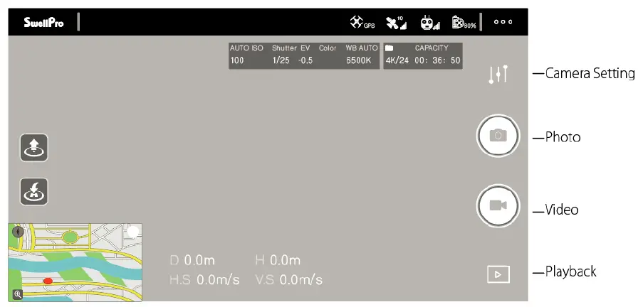 SwellPro GC1-S Waterproof 1-Axis Gimbal 4K Camera for Splash Drone fig 13