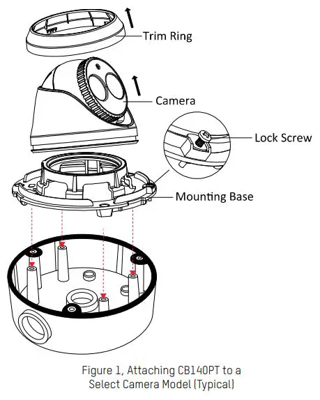 HIKVISION CB140PT Conduit Base - Special Installation Instructions for Select Cameras