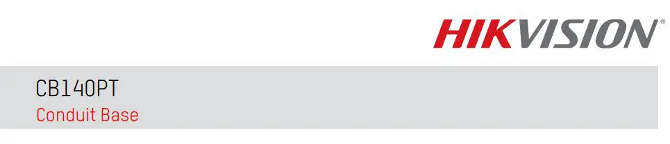 HIKVISION CB140PT Conduit Base