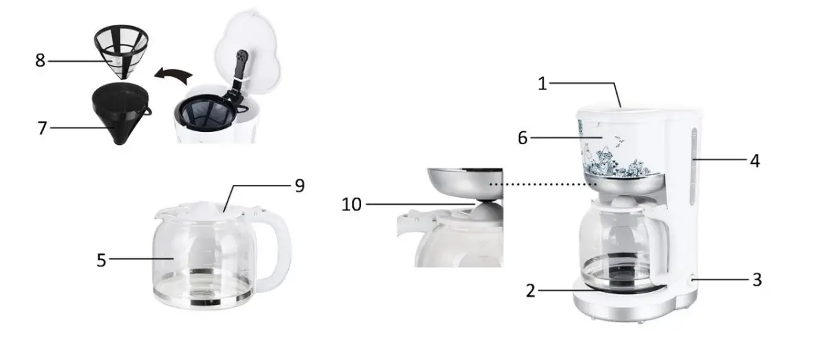 emerio CME-124872.1 Coffee Maker fig1
