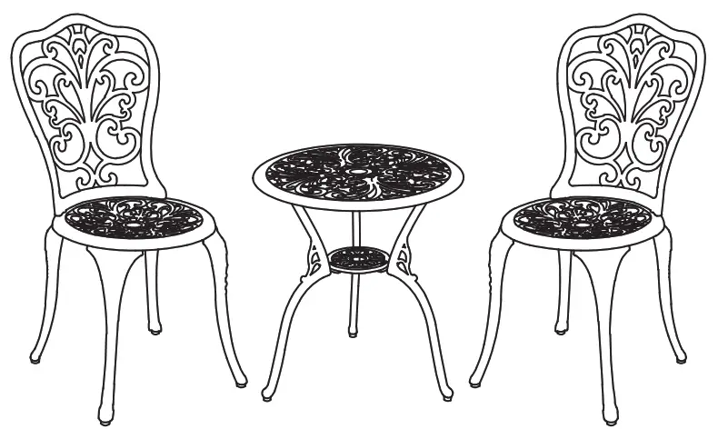 Aluminum Bistro Set