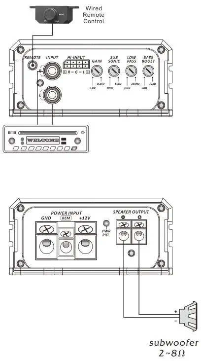 SOUNDSTREAM Car Audio System - System 1 Connection Subwoofer
