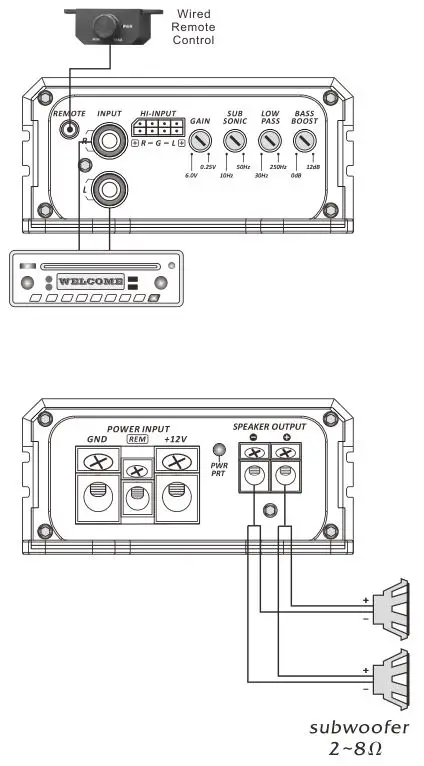 SOUNDSTREAM Car Audio System - System 2 Connection Subwoofer