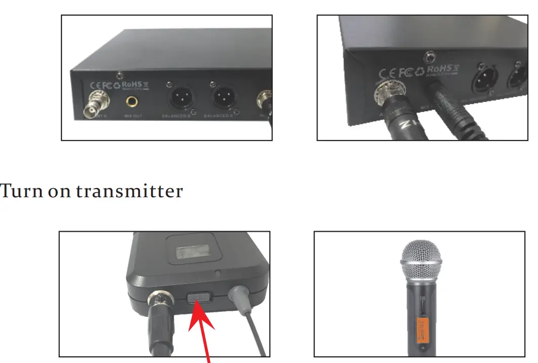INNOPOW WM 333 UHF Wireless Microphone - TRANSMITTER 12