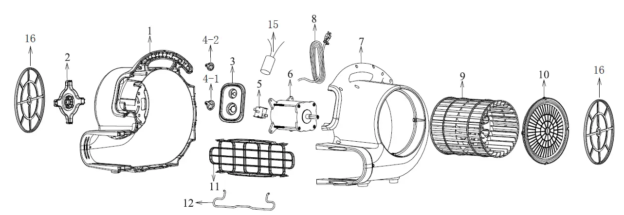 XPOWER P-800I- Inflatable -Blowers- Owner's - fig- 5