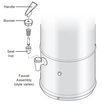 Curtis SW 1 Stainless Steel 1 Gallon Syrup Warmer - Air Dry