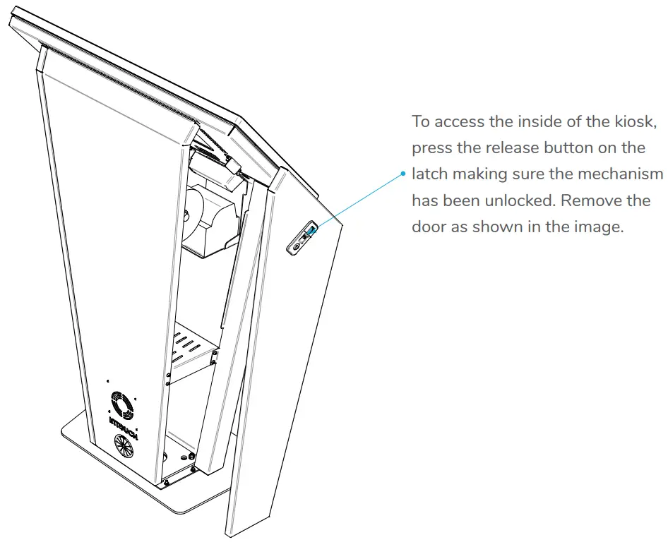 InTOUCH KIO320L SLIM 32 Inch Slim Touch Screen Kiosk Landscape - INTERNAL ACCESS