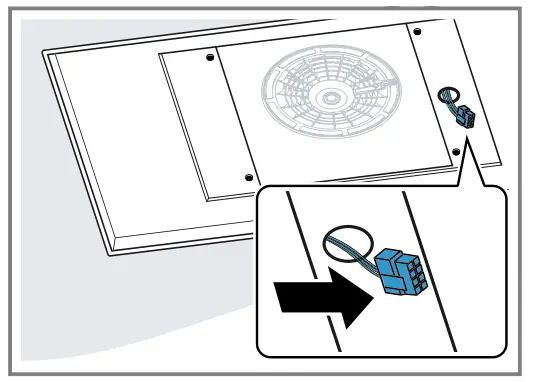 SIEMENS LR96CAQ20 Ceiling Mounted Ventilation System - . Connect the cable