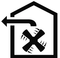 SIEMENS LR96CAQ20 Ceiling Mounted Ventilation System - Air extraction mode