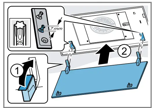 SIEMENS LR96CAQ20 Ceiling Mounted Ventilation System - filter cover