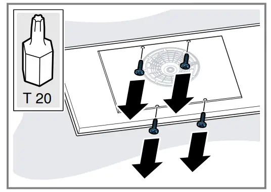 SIEMENS LR96CAQ20 Ceiling Mounted Ventilation System - opposite screws