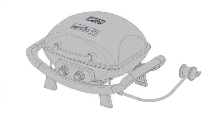 Fortress™ 2 Burner Cast Aluminum Table Top Gas Grill
