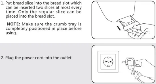 FIG 3 USING YOUR TOASTER