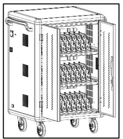 USUB SC01 30AU LT F Laptop and Tablet Charging Cart - fig10