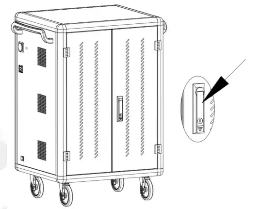 USUB SC01 30AU LT F Laptop and Tablet Charging Cart - fig4