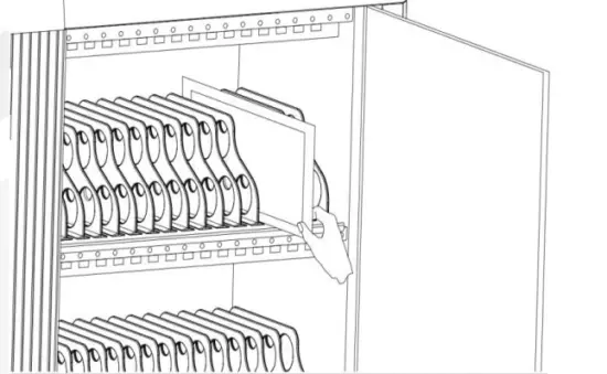 USUB SC01 30AU LT F Laptop and Tablet Charging Cart - fig5