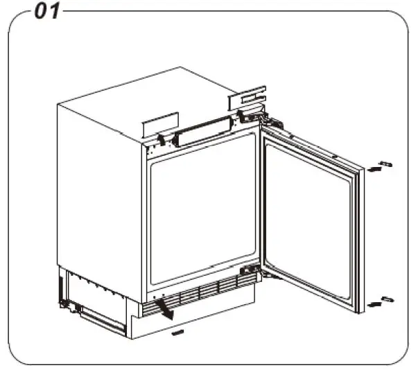 fridgemaster- MBUR60121MF- Built-In -Larder -Fridge -3