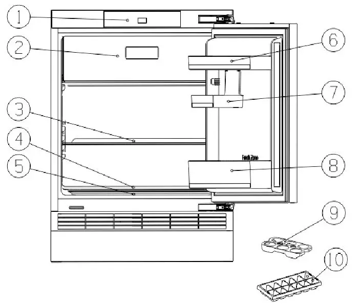 fridgemaster- MBUR60121MF- Built-In -Larder -Fridge -7