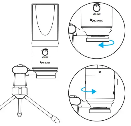 FIFINE T670 Studio Condenser USB Microphone with Arm Stand - STAND INSTALLATION 4