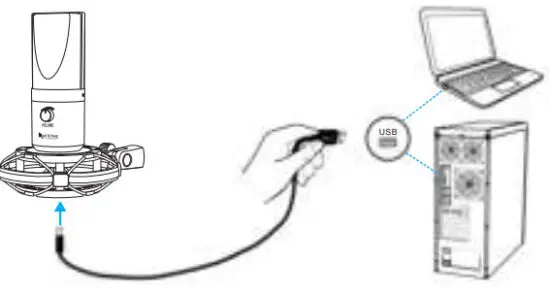 FIFINE T670 Studio Condenser USB Microphone with Arm Stand - STAND INSTALLATION QUICK GUIDE 4