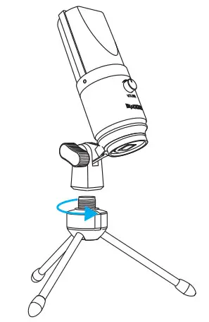 FIFINE T670 Studio Condenser USB Microphone with Arm Stand - STAND INSTALLATION