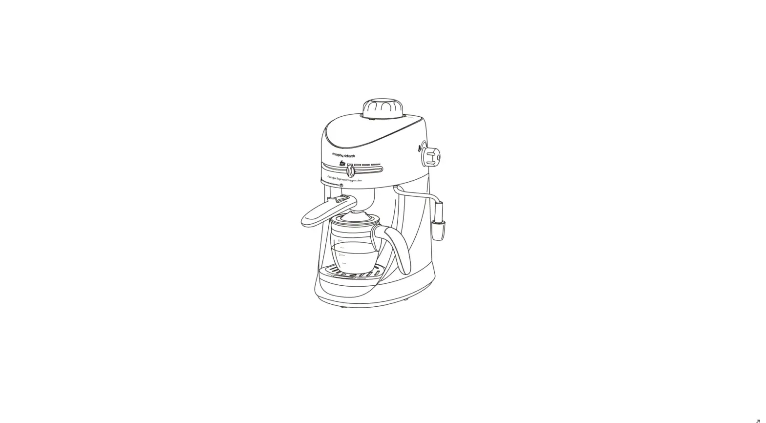 Morphy Richards Europa 800-watt Espresso And Cappuccino 4-cup Coffee Maker User Manual