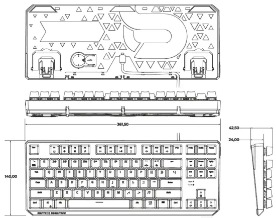 SPC GEAR GK630K Tournament Kailh RGB Mechanical Gaming Keyboard 1