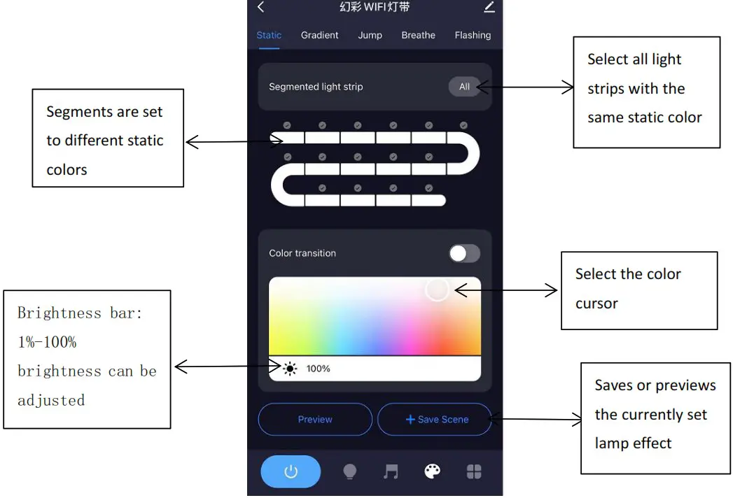 Shenzhen Henghe Optoelectronics HH IR23 LED Intelligent WiFi Controller - Edit interface description 4