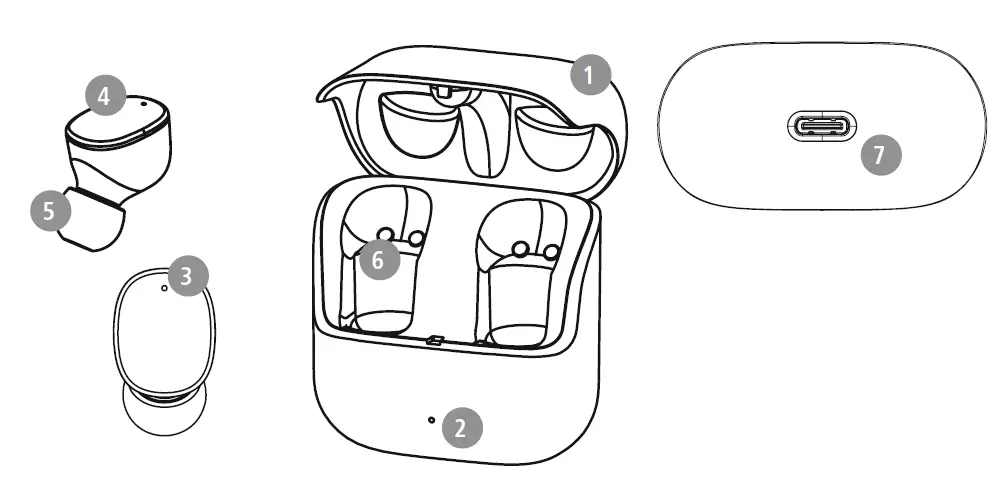 Hama 00184108 BLUETOOTH EARPHONES Spirit Pure fig 1