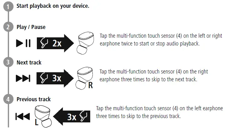 Hama 00184108 BLUETOOTH EARPHONES Spirit Pure fig 10