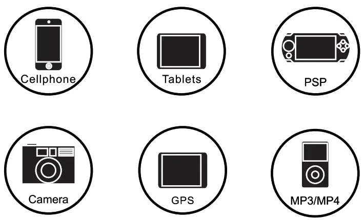 volkano 3-in-1 Car Charger Power Bank and Flashlight - Compatible