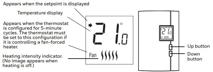 Honeywell TH401 Non-programmable Thermostat-fig2