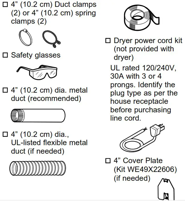 GE Profile 7 4 Cu Ft Gas Dryer - CONNECTING AN ELECTRIC DRYER 3