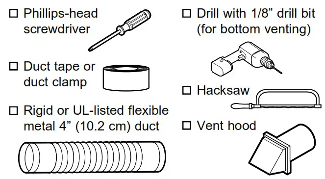 GE Profile 7 4 Cu Ft Gas Dryer - EXHAUSTING THE DRYER 1