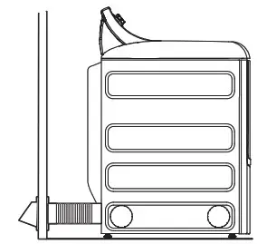 GE Profile 7 4 Cu Ft Gas Dryer - EXHAUSTING THE DRYER 2
