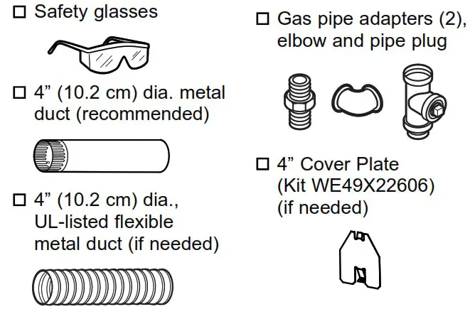 GE Profile 7 4 Cu Ft Gas Dryer - MATERIALS YOU WILL NEED 2