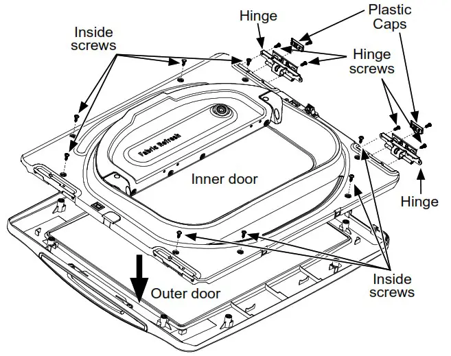 GE Profile 7 4 Cu Ft Gas Dryer - REVERSING THE DOOR 23