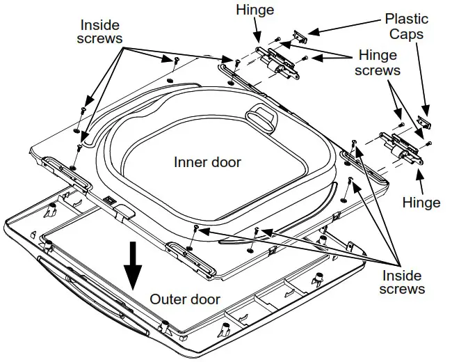GE Profile 7 4 Cu Ft Gas Dryer - REVERSING THE DOOR 9